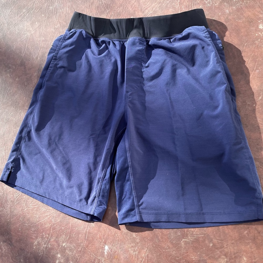 Fabletics High Performance Navy Blue Running Shorts Men's Size M